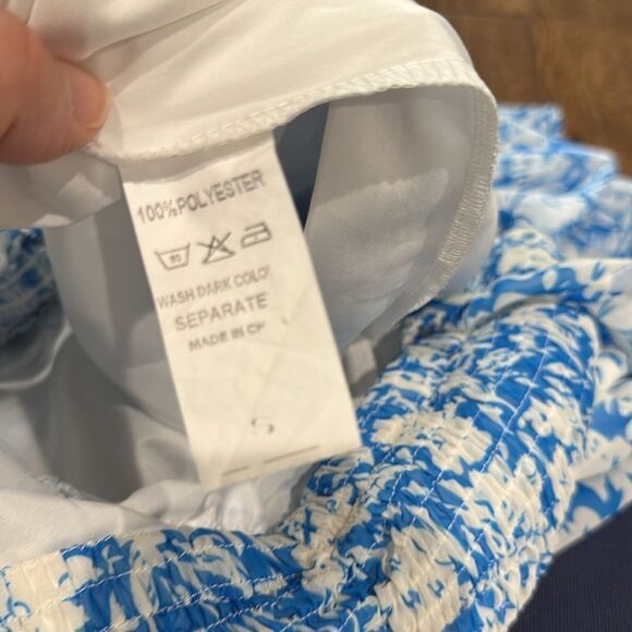 Blue and White Floral Dress Sz S - Picture 4 of 4